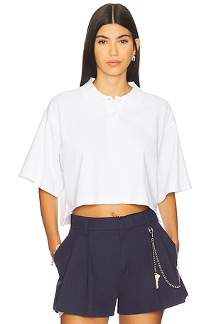 Cropped Polo T-shirt Alexander Wang