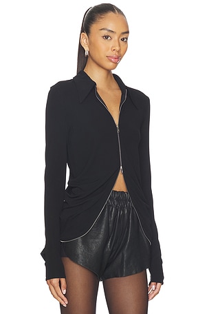 Alexander Wang Drape Back Shirt in Black