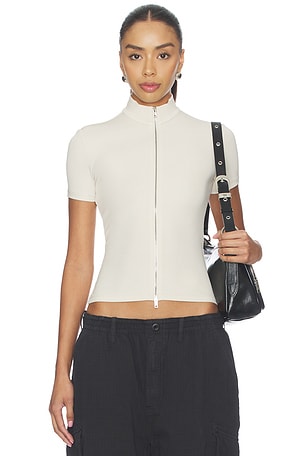 ТОП SHORT SLEEVE RASHGUARD WITH MOCK NECK Alexander Wang
