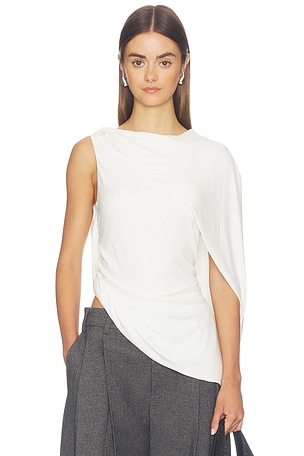Asymmetric Draped Twisted Top Alexander Wang
