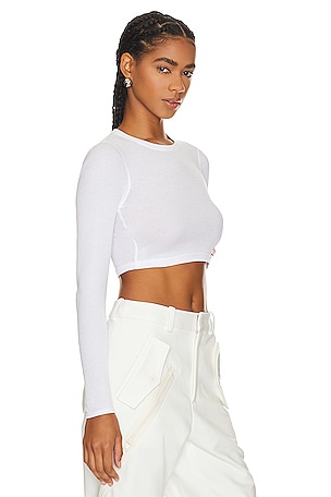 Alexander Wang Crew Neck Long Sleeve in White