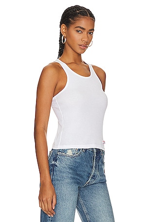 Alexander Wang Womens Classic Racer Tank in White