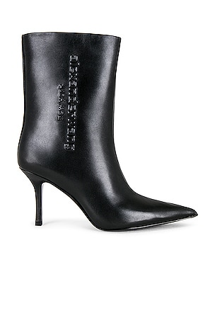 Delphine 85 Ankle Boot With Silicone Logo Alexander Wang