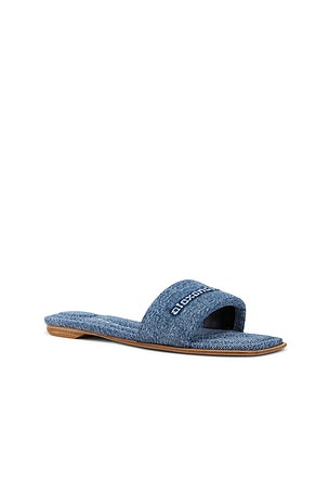 Alexander Wang VY Flat Sandal in Blue