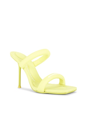 Alexander Wang Julie Tubular Webbing Sandal in Yellow