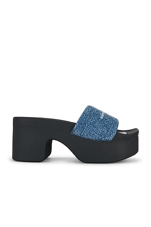 Aw Denim Hotfix Platform Slide Indigo Alexander Wang