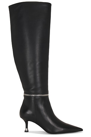 Akilia Zip Slouch Leather Boot Alexander Wang