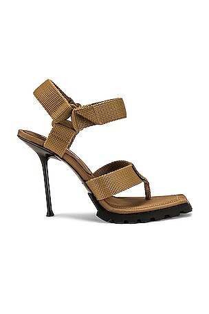 Alexander Wang■ julie ナイロンスリッパ ミュール ピンヒール julie 105mm nylon tubular sandal in BLACK | alexanderwang®