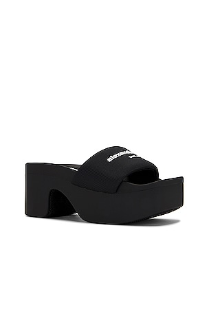 Alexander Wang AW Platform Slide in Black