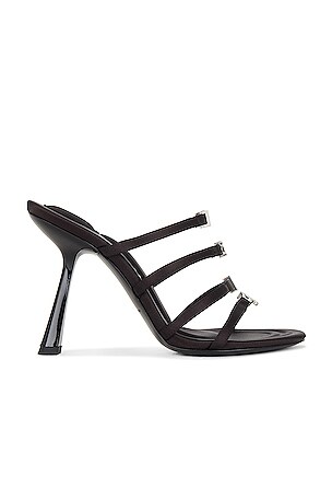 Alexander Wang Nala 105 Logo Sandal in Black | REVOLVE