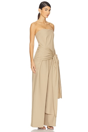 Alexis Kori Jumpsuit in Beige. Size XL. Also