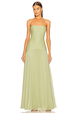 ❇️ALEXISアレクシス正規25新作Sunnivaロングドレス Alexis Sunniva Dress in Sage | REVOLVE