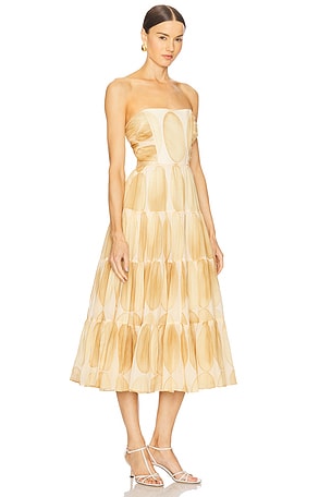 Alexis Dawne Dress in Tan