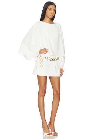 Alexis Kellis Dress With Belt in Ivory