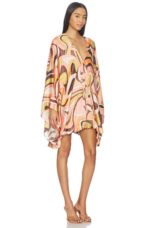 Alexis ROBE LISHAN en Corail,Marron