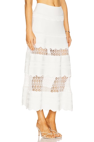 Alexis Jeannie Skirt in White