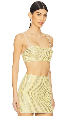 Alexis Evie Top in Metallic Gold