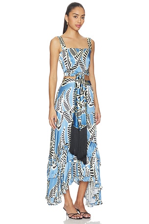 Alexis Keen Top in Blue,Cream