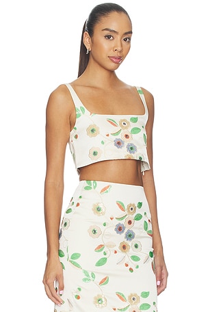 Alexis Jasmin Top in Floral Sequins. Size M. Also