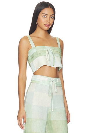 Alexis Oxford Top in Green