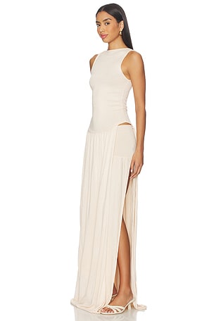 Aya Muse Echo Dress in Cream