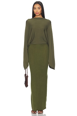 Aya Muse Pine Dress in Green
