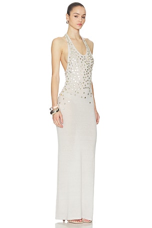 Aya Muse Oriel Maxi Dress in Grey. Size XS. Also