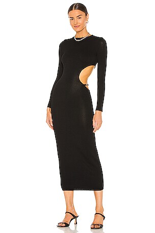 aya muse cut out dress Non stop new arrivals! ~ Welcoming the Aya Muse 'Tetra' dress in white This stunning piece features side cut outs and a centre tie that can be worn in a bow
