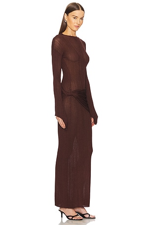 Aya Muse Steren Dress in Chocolate