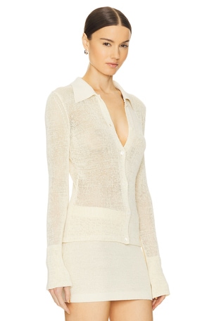 Aya Muse Kivu Cardigan in Ivory