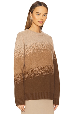 Aya Muse Gradient Crewneck in Brown
