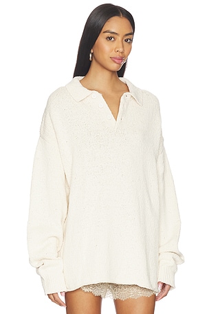 Aya Muse Vintage Rugby Shirt in Cream