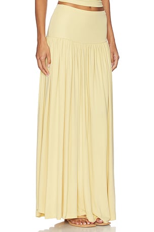 Aya Muse Maxi Skirt in Yellow