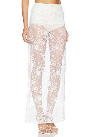 Aya muse falda maxi eteri en color blanco