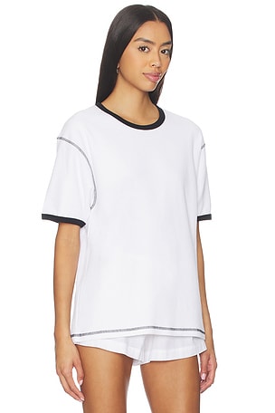 Aya muse camiseta waffle en color blanco