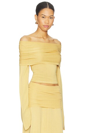 Aya Muse Rylin Top in Mustard