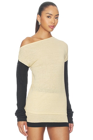 Aya Muse Mirae Top en Jaune