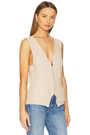 Aya Muse Cae Vest in Beige