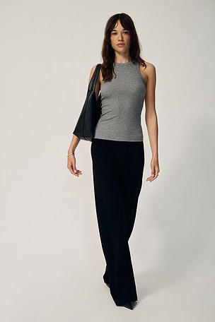 Simple High Neck Tank Top Aya Muse