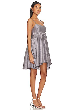 Azeeza Rachel Mini Dress in Grey