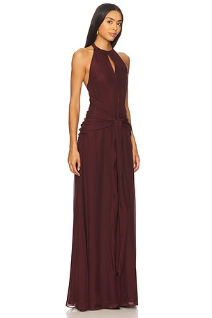 Azeeza Avya Gown in Wine
