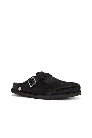 Birkenstock 1774 Boston Pony Hair Exq 1774 Mule in Black