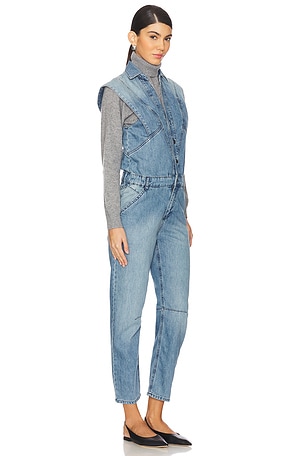 ba&sh Figo Jumpsuit in Denim-Medium