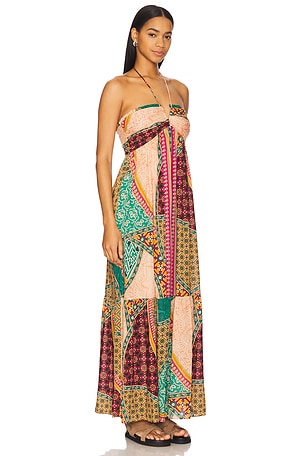 ba&sh Fran Dress in Mauve,Mustard