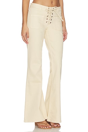 Ba&sh rafa jeans en color crema