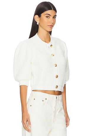 ba&sh Grance Cardigan in White