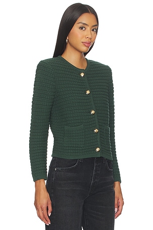 ba&sh Gaspard Cardigan in Dark Green
