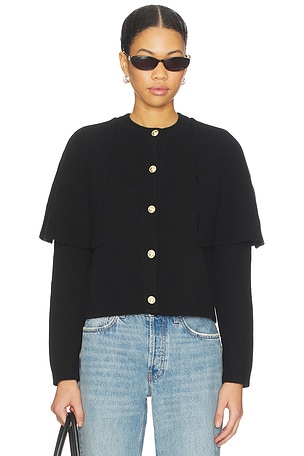 ba&sh Peggy Cardigan in Black. Size 3 / L. Also