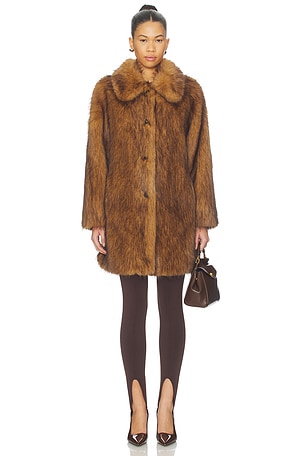 ba&sh Lestor Coat in Brown. Size 3 / L. Also