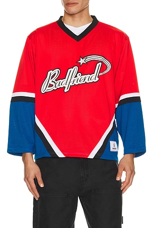 Badfriend Hockey Jersey in Red